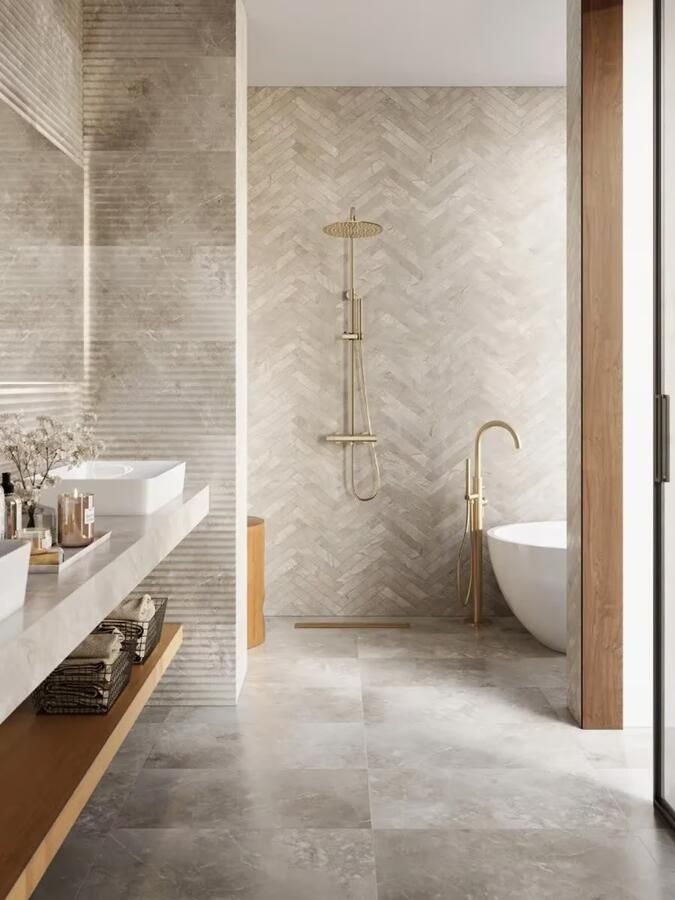 SaniClear Regendouche set Brass | Opbouw | 20 cm | Thermostaatkraan | 2-weg | Rond | Geborsteld messing mat goud - Foto 2