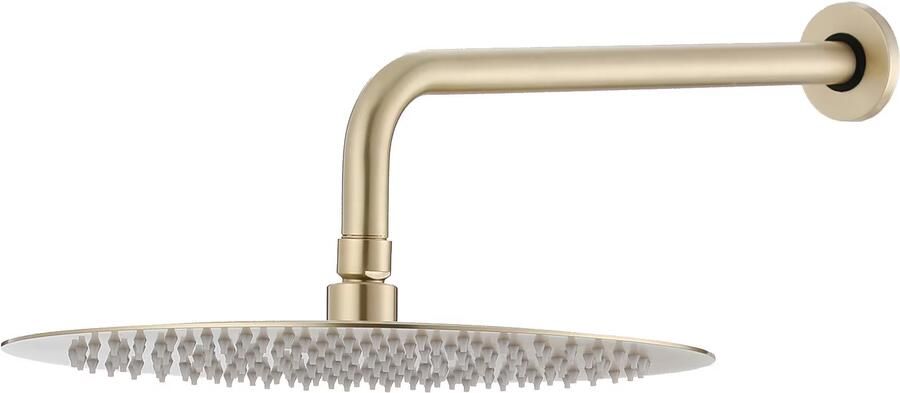 SaniClear Regendouche set Brass Pro | Inbouw | Thermostaatkraan | 2-weg | Rond | Geborsteld messing - Foto 2