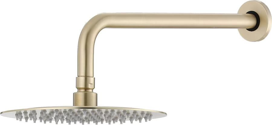SaniClear Regendouche set Brass Pro | Inbouw | Thermostaatkraan | 2-weg | Rond | Geborsteld messing - Foto 2