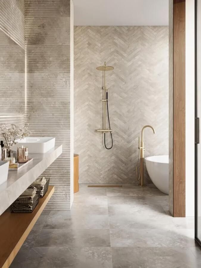 SaniClear Regendouche set Brass Pro | Opbouw | 30 cm | Thermostaatkraan | 2-weg | Rond | Geborsteld messing mat goud - Foto 3