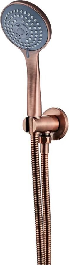 SaniClear Regendouche set Copper | Inbouw | Thermostaatkraan | 2-weg | Rond | Geborsteld koper - Foto 2