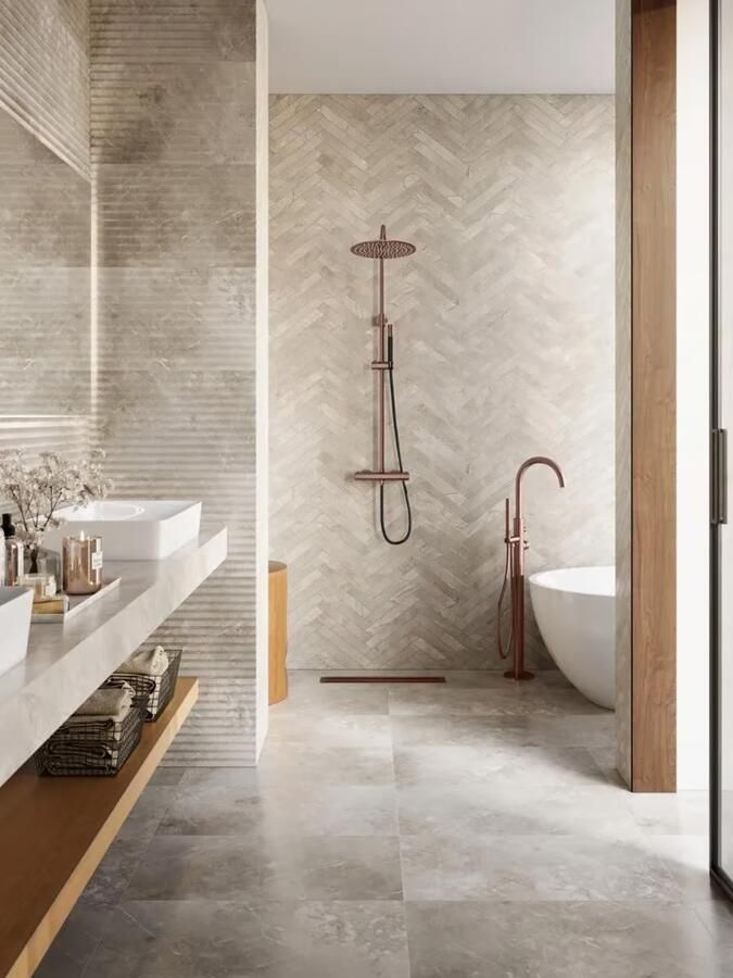 SaniClear Regendouche set Copper Pro | Opbouw | 20 cm | Thermostaatkraan | 2-weg | Rond | Koper geborsteld Zwart - Foto 2