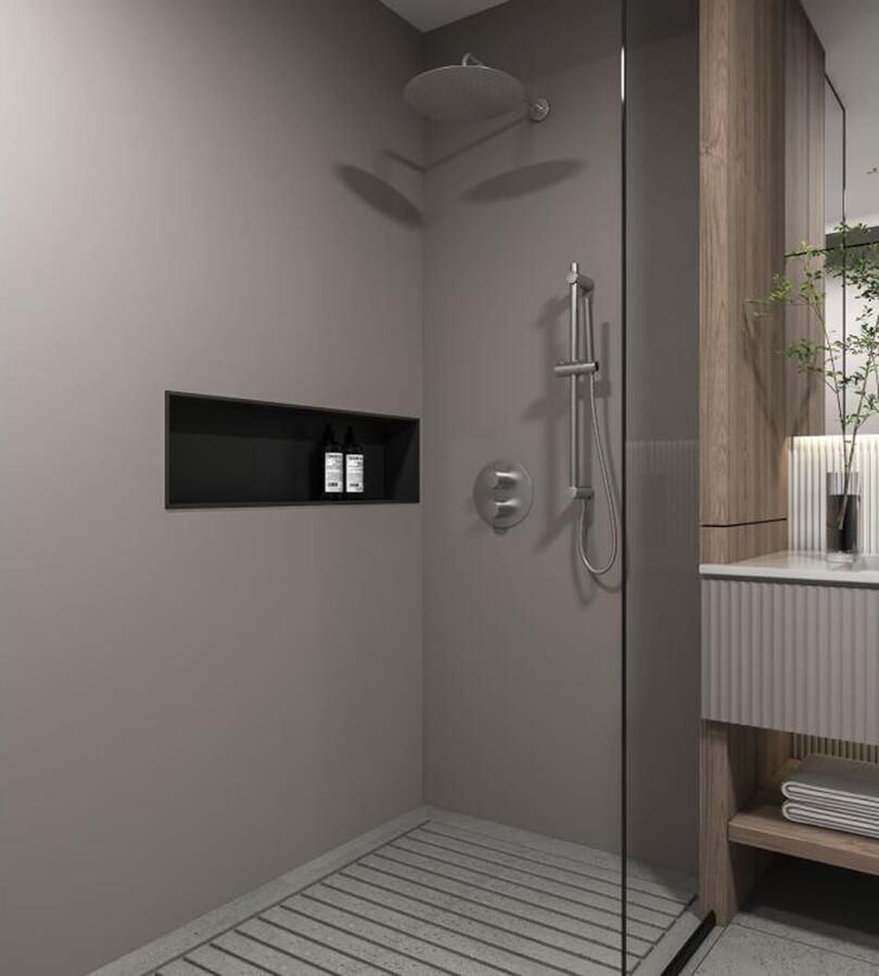 SaniClear Regendouche set Exclusive | Inbouw | 30 cm | Thermostaatkraan | 2-weg | Rond | RVS look