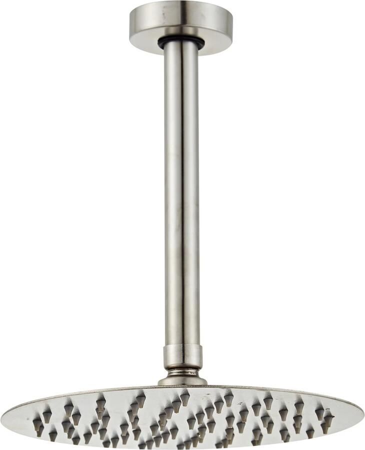 SaniClear Regendouche set Inox | Inbouw | Thermostaatkraan | 2-weg | Rond | RVS look