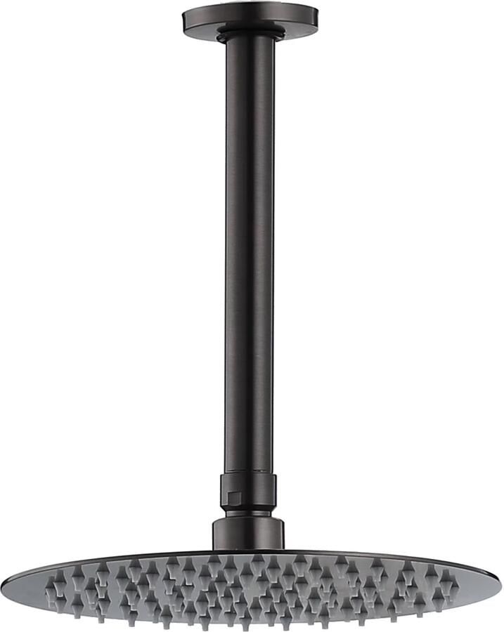 SaniClear Regendouche set Iron | Inbouw | Thermostaatkraan | 2-weg | Rond | Verouderd ijzer gunmetal