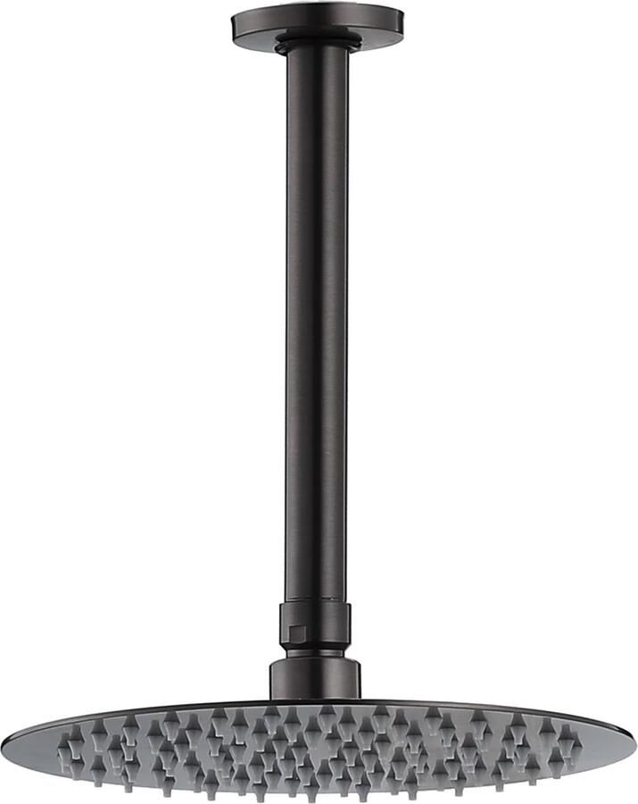 SaniClear Regendouche set Iron Pro | Inbouw | Thermostaatkraan | 2-weg | Rond | Verouderd ijzer gunmetal