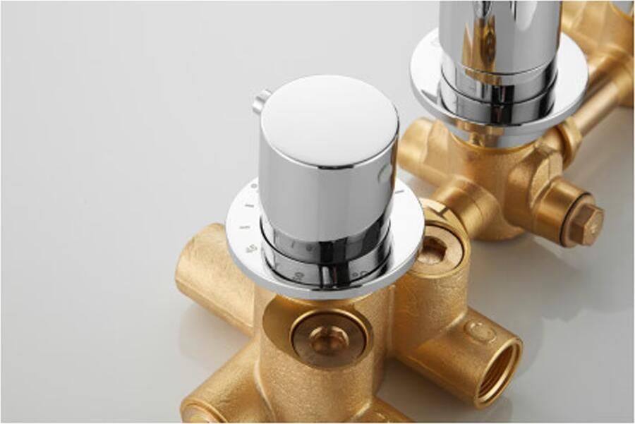 SaniClear Regendouche set Plus | Inbouw | Thermostaatkraan | Rond | Chroom - Foto 3