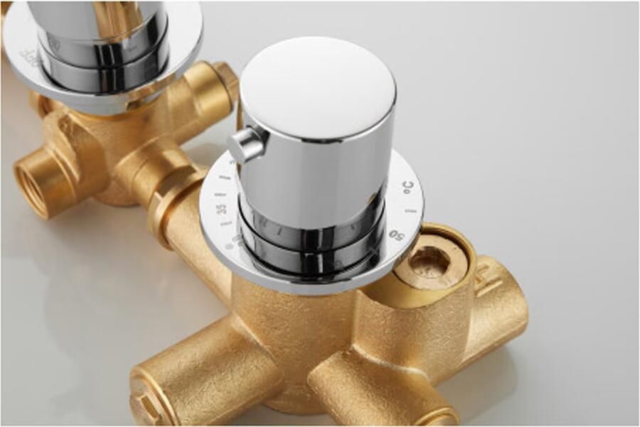 SaniClear Regendouche set Plus | Inbouw | Thermostaatkraan | Rond | Chroom - Foto 3