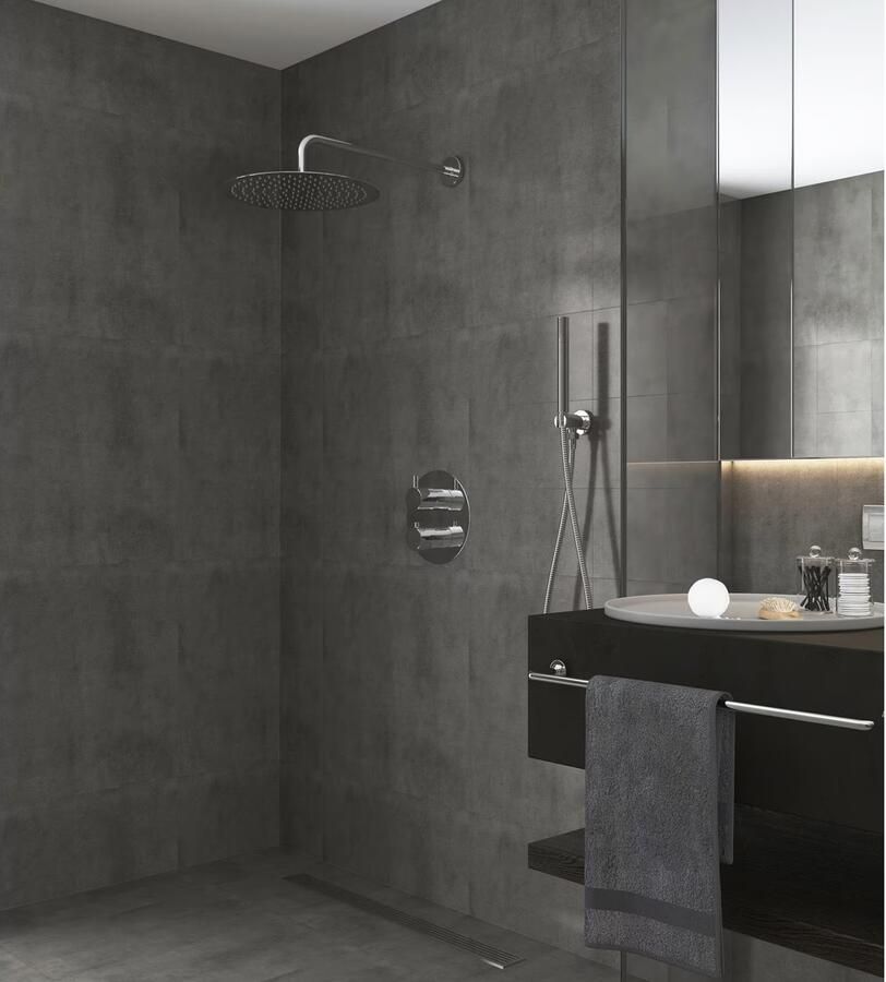 SaniClear Regendouche set Talpa | Inbouw | 20 cm | Thermostaatkraan | 2-weg | Rond | Chroom