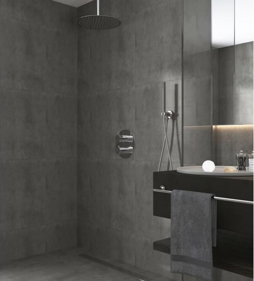 SaniClear Regendouche set Talpa | Inbouw | 30 cm | Thermostaatkraan | 2-weg | Rond | Chroom