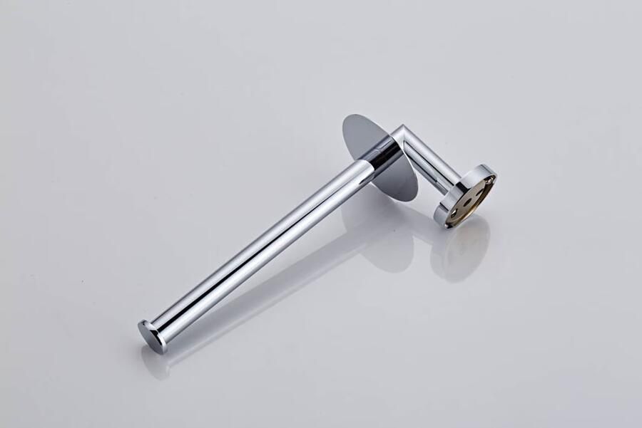 SaniClear Shine dubbele reserverol houder chroom