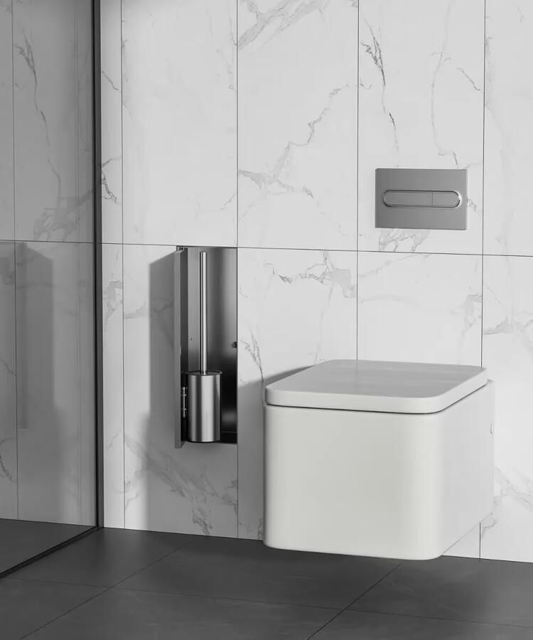 SaniClear Toiletborstelset Hide | Inbouw | RVS