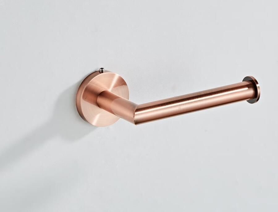 SaniClear Toiletrolhouder Copper | Messing | Rond | Geborsteld koper - Foto 3