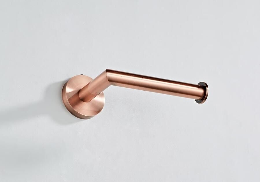 SaniClear Toiletrolhouder Copper | Messing | Rond | Geborsteld koper - Foto 2