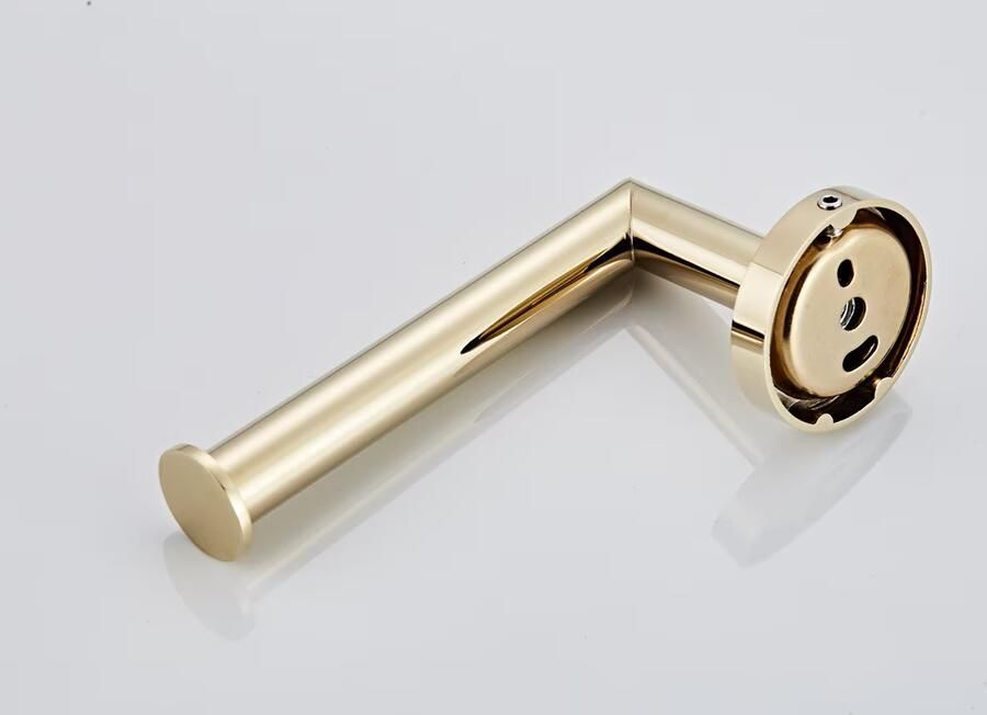 SaniClear Toiletrolhouder Dorado | Messing | Rond | Goud glans - Foto 2