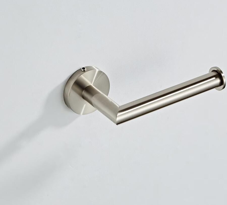 SaniClear Toiletrolhouder Inox | Messing | Rond | RVS look - Foto 3