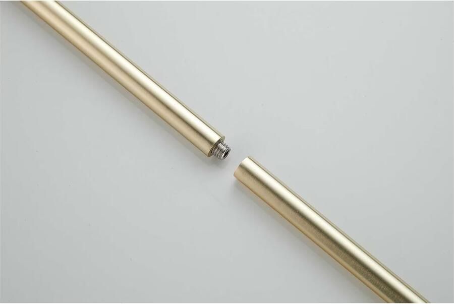 SaniClear Vloerwisser Academy | 120 cm | Messing | Rond | Geborsteld messing mat goud