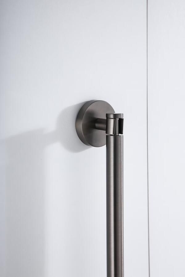 SaniClear Vloerwisser Iron | Incl.Wandbevestiging | Messing | Rond | Verouderd ijzer Verouderd ijzer gunmetal - Foto 2