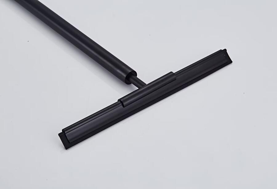 SaniClear Vloerwisser Nero | Incl.Wandbevestiging | Messing | Rond | Mat zwart - Foto 2