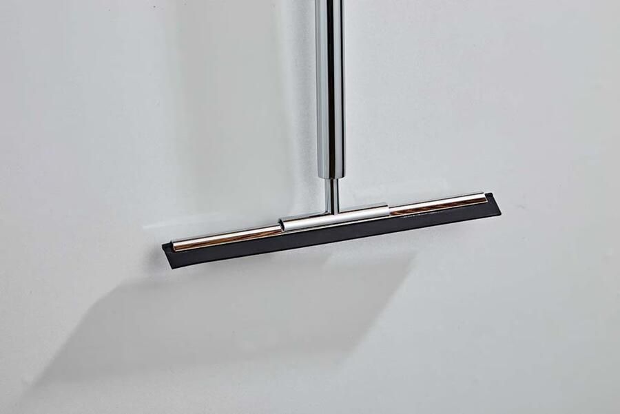 SaniClear Vloerwisser Shine | Incl.Wandbevestiging | Messing | Rond | Chroom - Foto 3