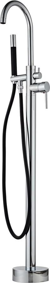 SaniClear Vrijstaande badkraan Talpa Pro | Hoogte uitloop 100 cm | Draaibare uitloop | Mengkraan | Rond | Chroom - Foto 3