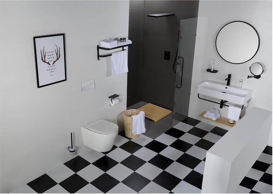 SaniClear Wandcloset Jama | 53 cm | Rimless | Incl.Softclose zitting | Keramiek | Wit glans - Foto 3