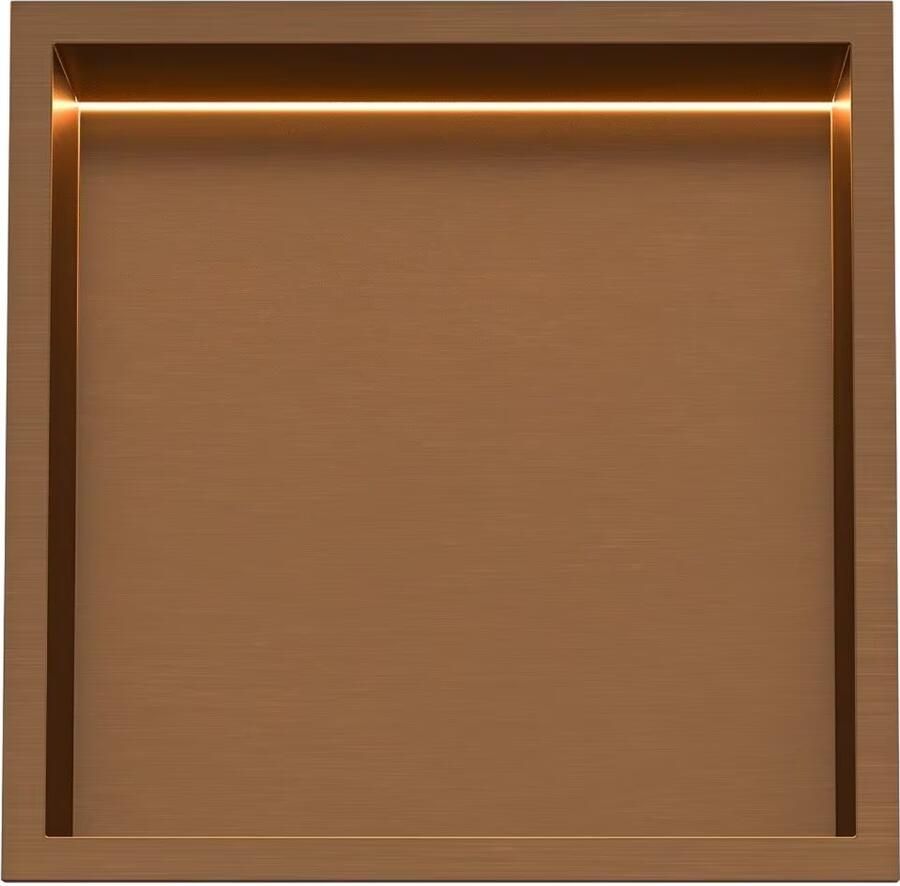 SaniClear Wandnis Lucio | Inbouw | 30x30x7 cm | Met verlichting | 1 vak | Rose - Foto 3