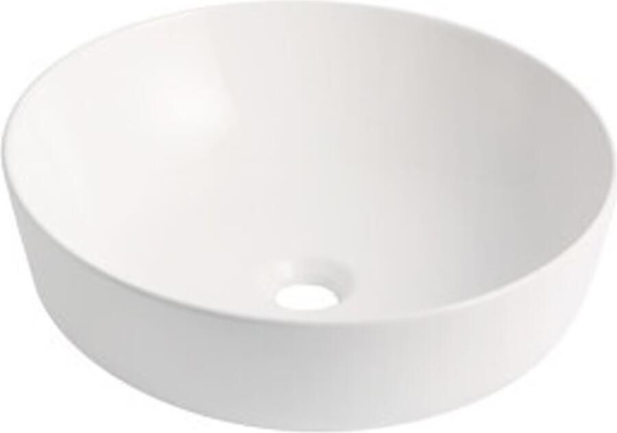 SaniClear Waskom Pura | 42x42x13 cm | Keramiek | Vrijstaand | Ovaal | Wit - Foto 2