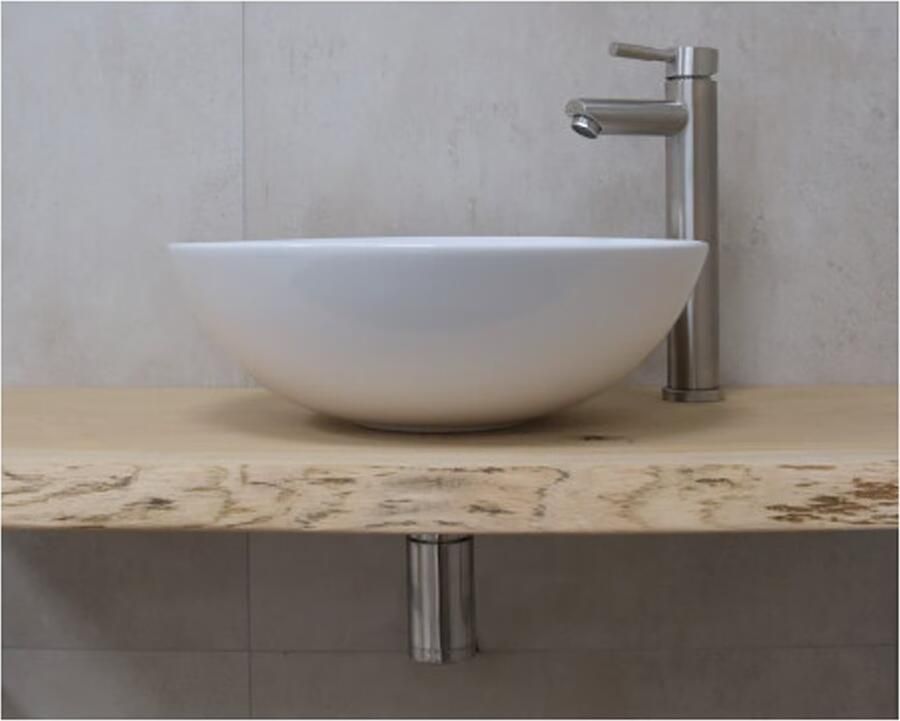 SaniClear Waskom Raja | 40 cm | Keramiek | Vrijstaand | Rond | wit glans - Foto 2