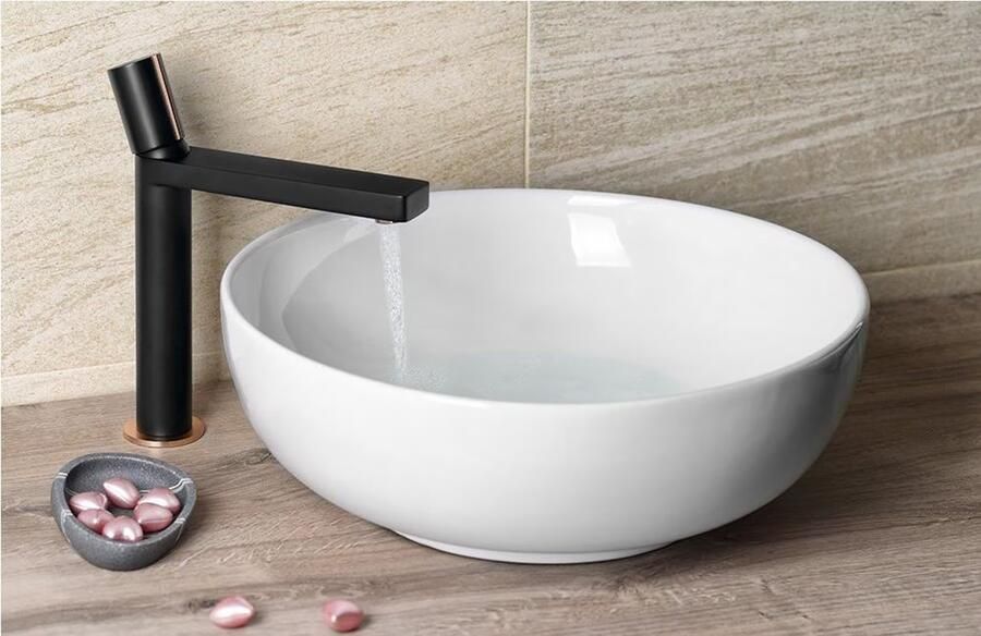 SaniClear Waskom Raja | 40 cm | Keramiek | Vrijstaand | Rond | Wit - Foto 2