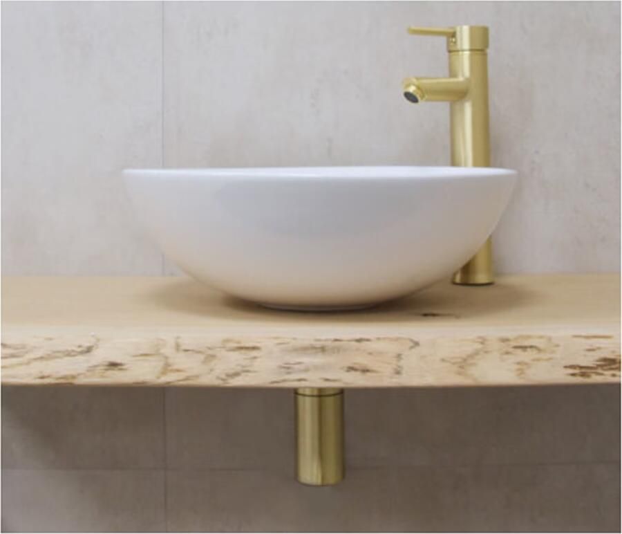 SaniClear Waskom Raja | 54 cm | Keramiek | Vrijstaand | Rond | wit glans - Foto 2