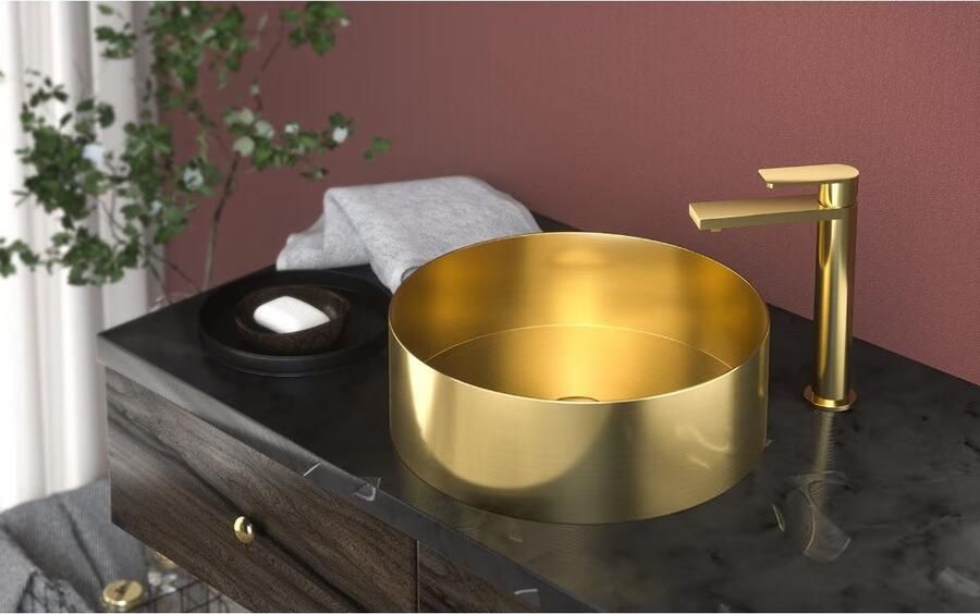 SaniClear Waskom Vazano | 40 cm | Rond | Goud - Foto 2