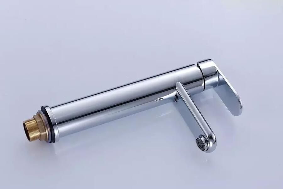 SaniClear Wastafelkraan Antali | Opbouw | Mengkraan | Standaard model | 1-hendel | Rond | Chroom