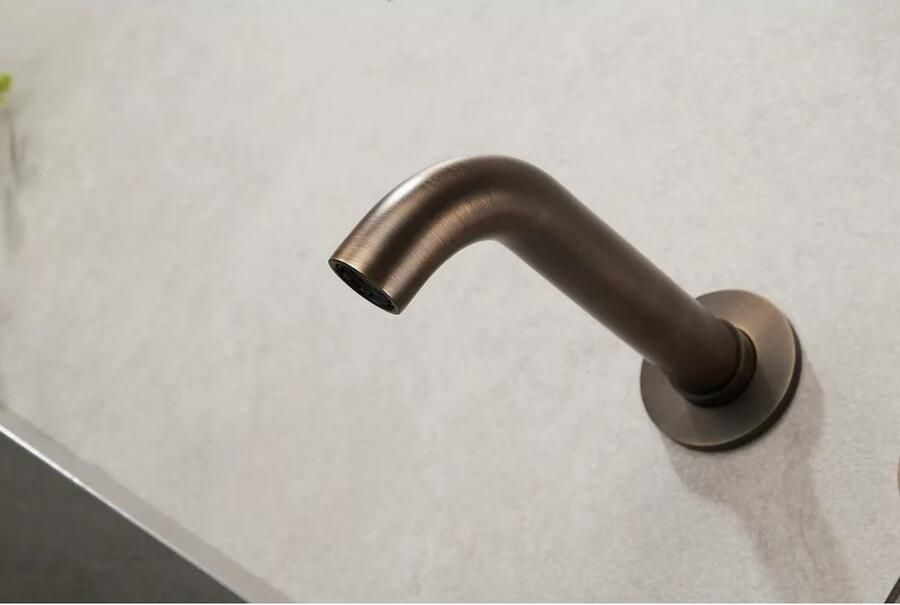 SaniClear Wastafelkraan Antique | Inbouw | Mengkraan | Incl.Inbouwdeel | Rond | Verouderd messing