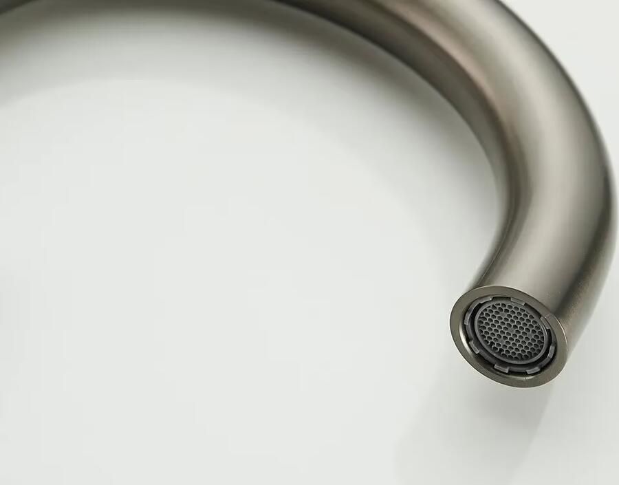 SaniClear Wastafelkraan Highriser | Mengkraan | Hoog model | Draaibare uitloop | Verouderd ijzer Gunmetal