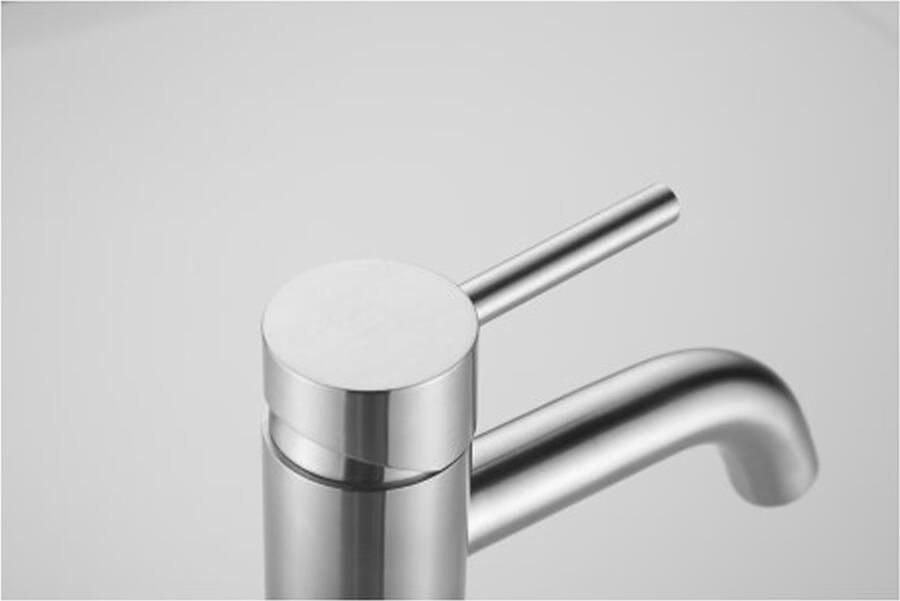 SaniClear Wastafelkraan Plus | Opbouw | Mengkraan | Hoog model | 1-hendel | Rond | rvs - Foto 2