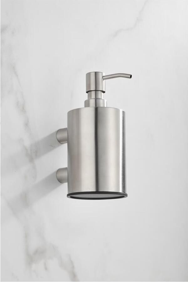 SaniClear Zeepdispenser Academy | Wandmontage | Messing | Rond | RVS look - Foto 2