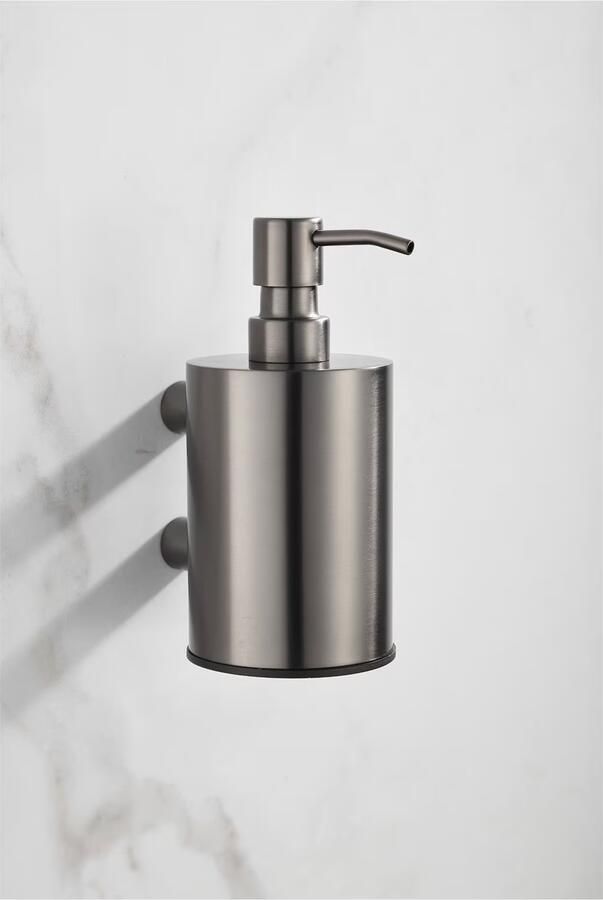 SaniClear Zeepdispenser Academy | Wandmontage | Messing | Rond | Verouderd ijzer Gunmetal