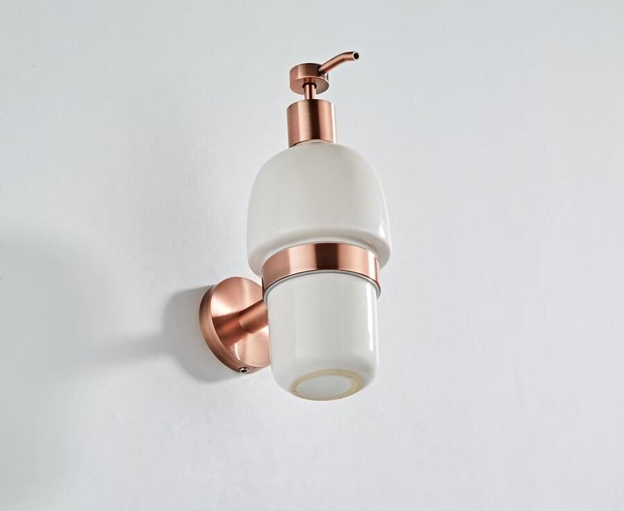 SaniClear Zeepdispenser Copper | Wandmontage | Messing | Rond | Geborsteld koper