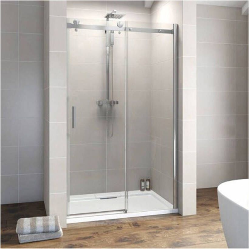 SaniClear Douchedeur Supreme | 90-100x200 cm | Helder glas | Chroom beslag - Foto 4