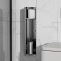 SaniClear Toiletborstelset Hide | Inbouw | Met rolhouder | Betegelbaar | RVS - Thumbnail 1