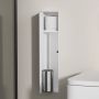 SaniClear Toiletborstelset Hide | Inbouw | Met rolhouder | Mat wit - Thumbnail 1
