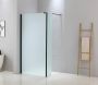 SaniClear Douche zijwand Trust | 40x200 cm | Mat glas | Zwart mat beslag - Thumbnail 1