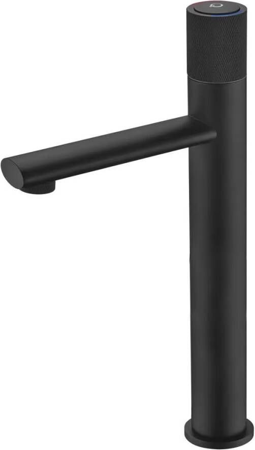 SaniClear Wastafelkraan Moro | Opbouw | Mengkraan | Hoog model | Mat zwart