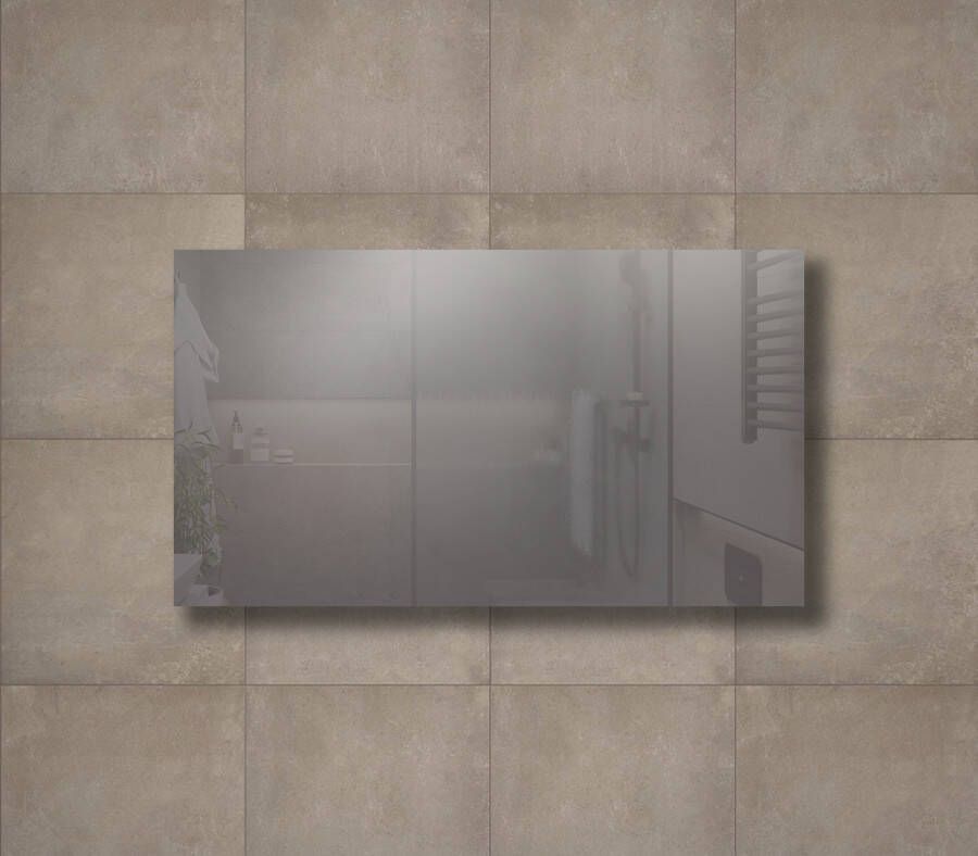 Sanisupply Badkamerspiegel Baseline | 120x70 cm | Rechthoekig | Aluminium