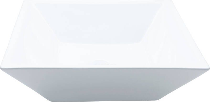 Sanisupply Waskom Trento | 38.5x38.5x12 cm | Keramiek | Vrijstaand | Vierkant | Wit