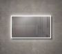 Sanisupply Badkamerspiegel Vasco | 120x70 cm | Rechthoekig | Directe en indirecte LED verlichting | Drukschakelaar - Thumbnail 1