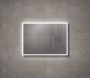 Sanisupply Badkamerspiegel Vasco | 80x70 cm | Rechthoekig | Directe en indirecte LED verlichting | Drukschakelaar - Thumbnail 1