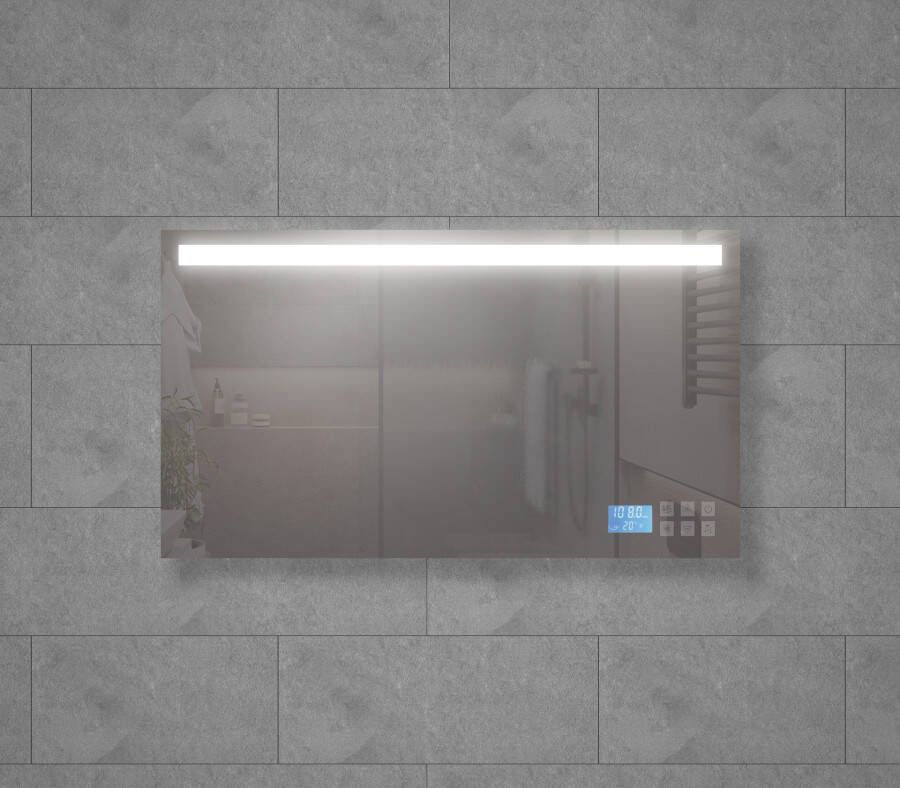 Sanisupply Badkamerspiegel Vico | 120x80 cm | Rechthoekig | Directe TL verlichting | Touch button