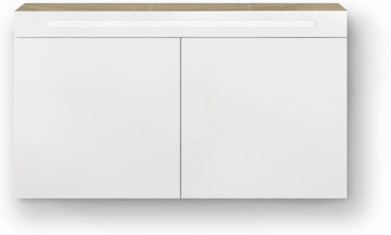 Sanisupply Spiegelkast Vigo | 120x70 cm | 2 Deuren | Directe LED verlichting | Eiken